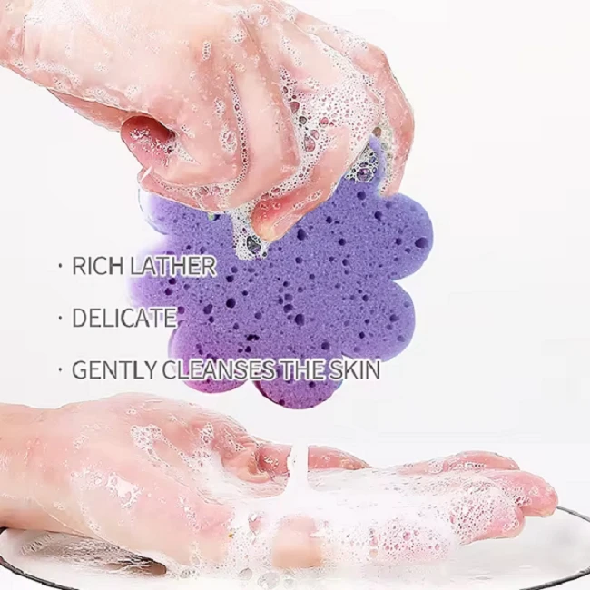 gentle flower sponge soap